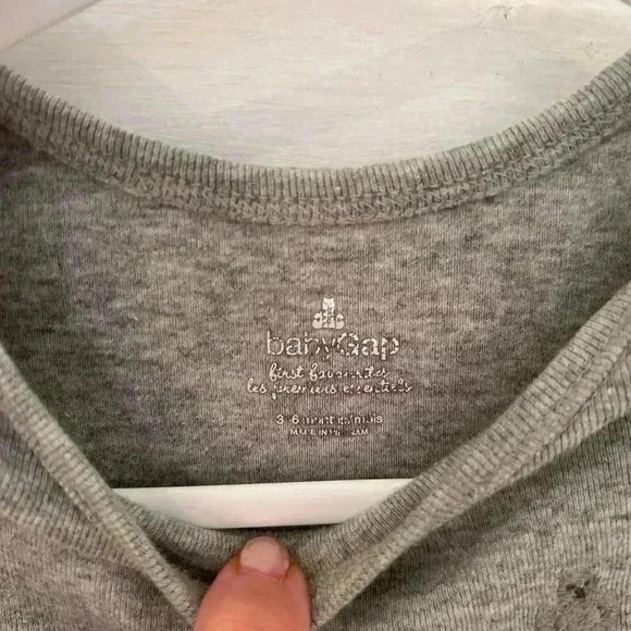 Two 3-6m Baby Boy Onesies and  a Manhattan Toy Company Hedgehog Stuffed Animal - Picture 2 of 10